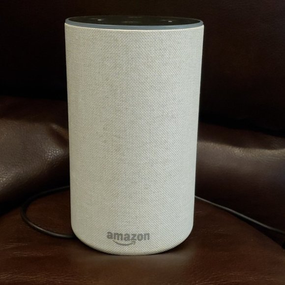 Amazon Echo (2nd Generation, Sandstone Fabric) - Picture 3 of 4